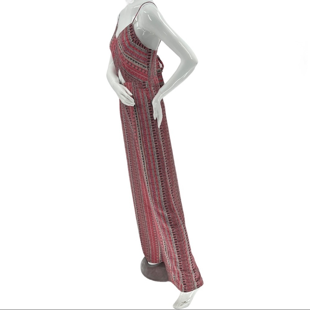 Hommage Printed Cut Out Chest Back Jumpsuit Size M - Picture 5 of 12